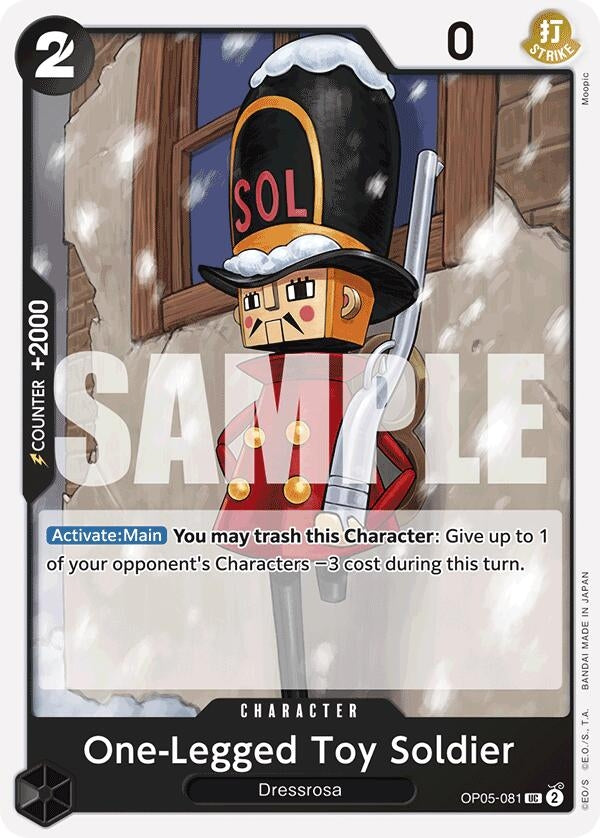Image for One-Legged Toy Soldier (Reprint) (Premium Booster -The Best-) (OP05-081) - One Piece Card Game