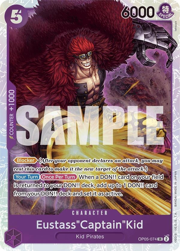 Image for Eustass"Captain"Kid (Reprint) (Premium Booster -The Best-) (OP05-074) - One Piece Card Game