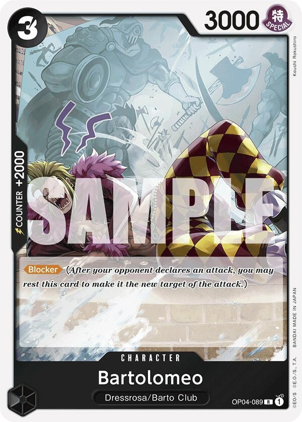 Image for Bartolomeo (OP04-089) (Reprint) (Premium Booster -The Best-) (OP04-089) - One Piece Card Game