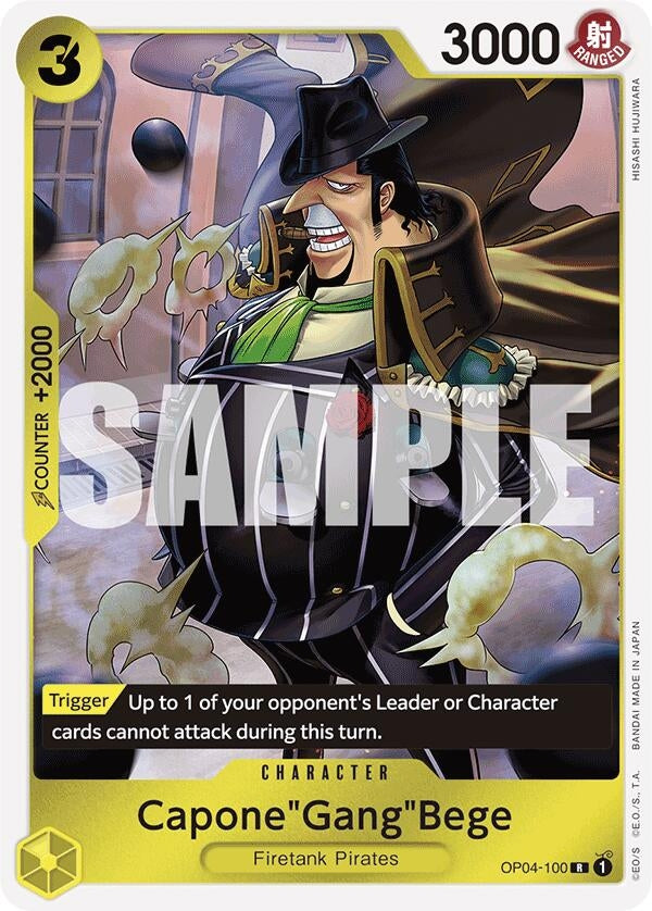 Image for Capone"Gang"Bege (OP04-100) (Reprint) (Premium Booster -The Best-) (OP04-100) - One Piece Card Game