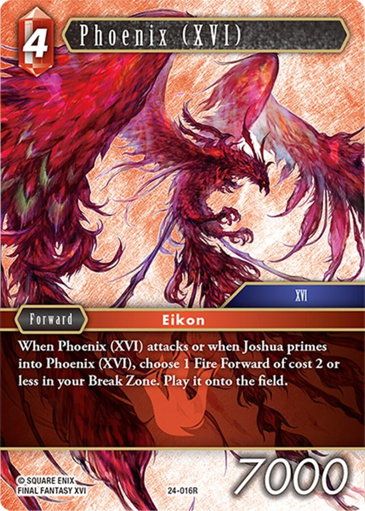 Image for Phoenix (XVI) (Hidden Legends) (24-016R) - Final Fantasy TCG