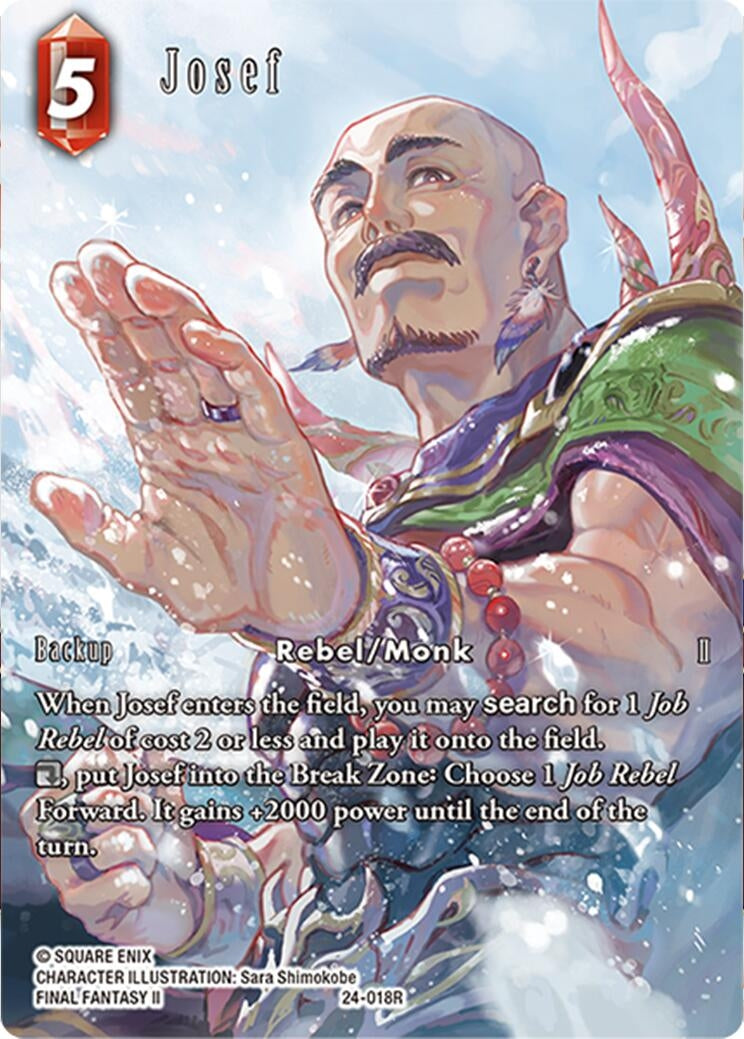 Image for Josef (Full Art) (Hidden Legends) (24-018R) - Final Fantasy TCG