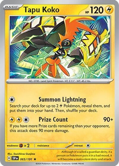 Image for Tapu Koko (Deck Exclusives) (065/191) - Pokemon