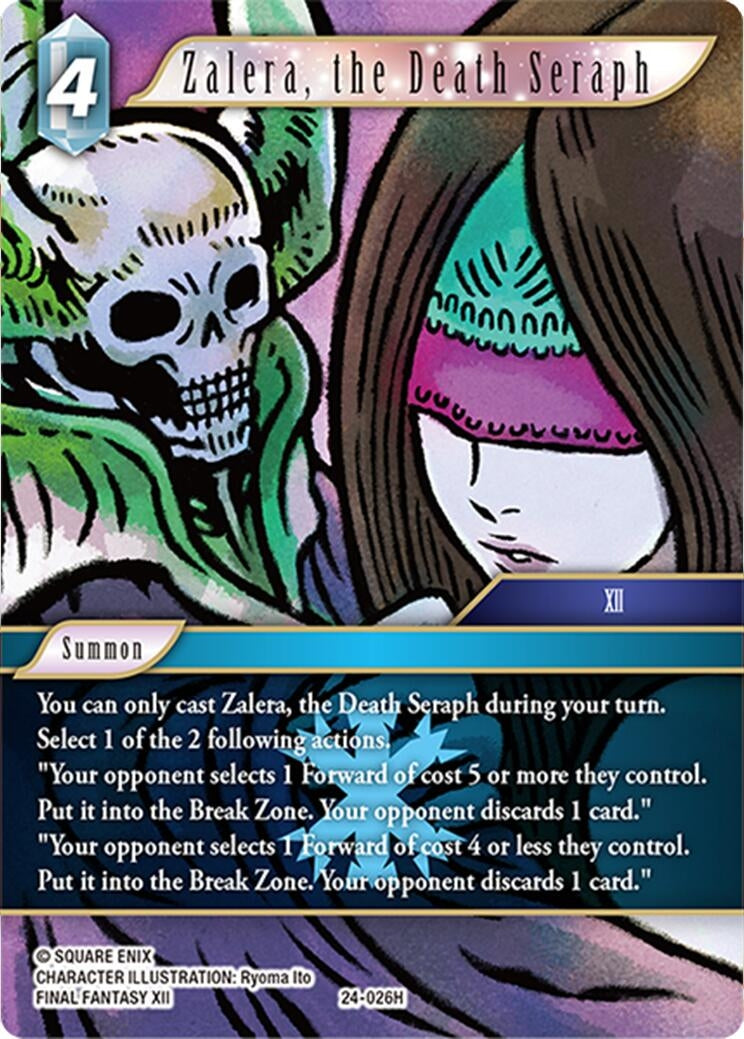 Image for Zalera, the Death Seraph (Hidden Legends) (24-026H) - Final Fantasy TCG