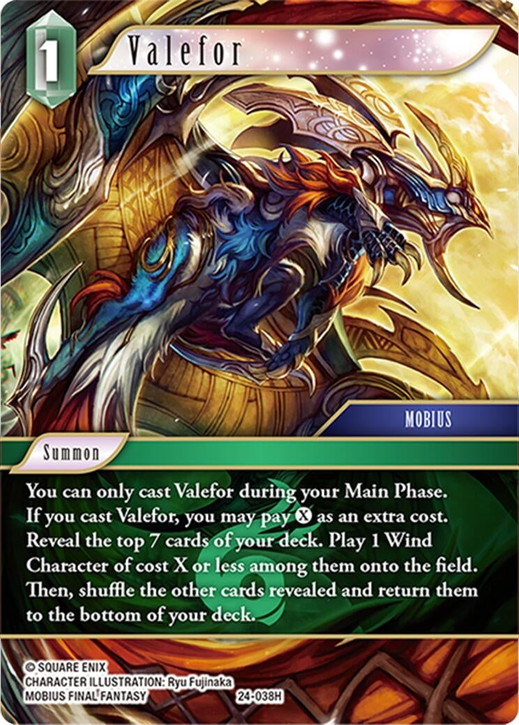 Image for Valefor (Hidden Legends) (24-038H) - Final Fantasy TCG