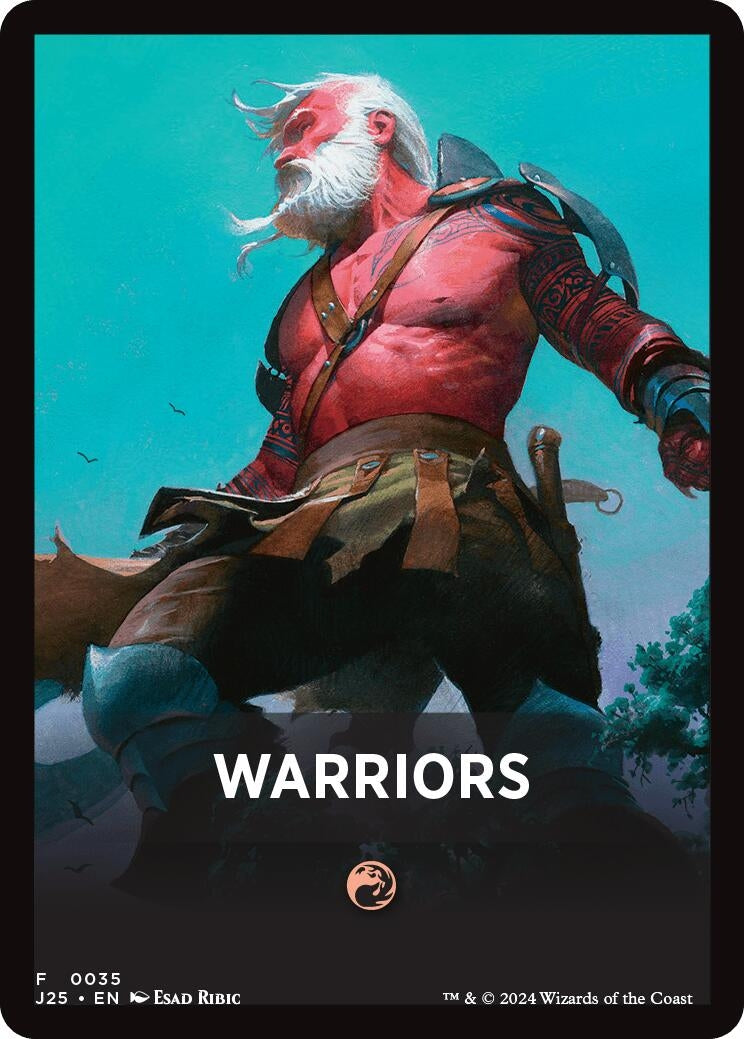 Image for Warriors Theme Card (Foundations Jumpstart) (35) - Magic: The Gathering