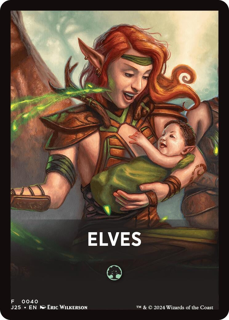 Image for Elves Theme Card (Foundations Jumpstart) (40) - Magic: The Gathering