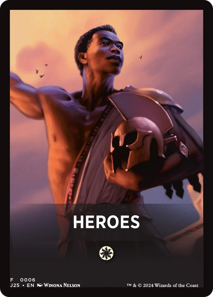 Image for Heroes Theme Card (Foundations Jumpstart) (6) - Magic: The Gathering