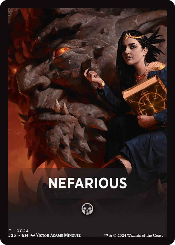 Image for Nefarious Theme Card (Foundations Jumpstart) (24) - Magic: The Gathering
