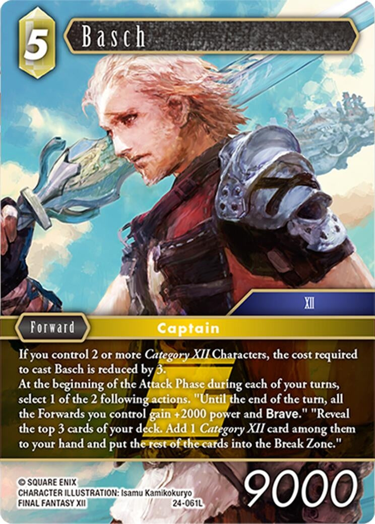 Image for Basch (Hidden Legends) (24-061L) - Final Fantasy TCG