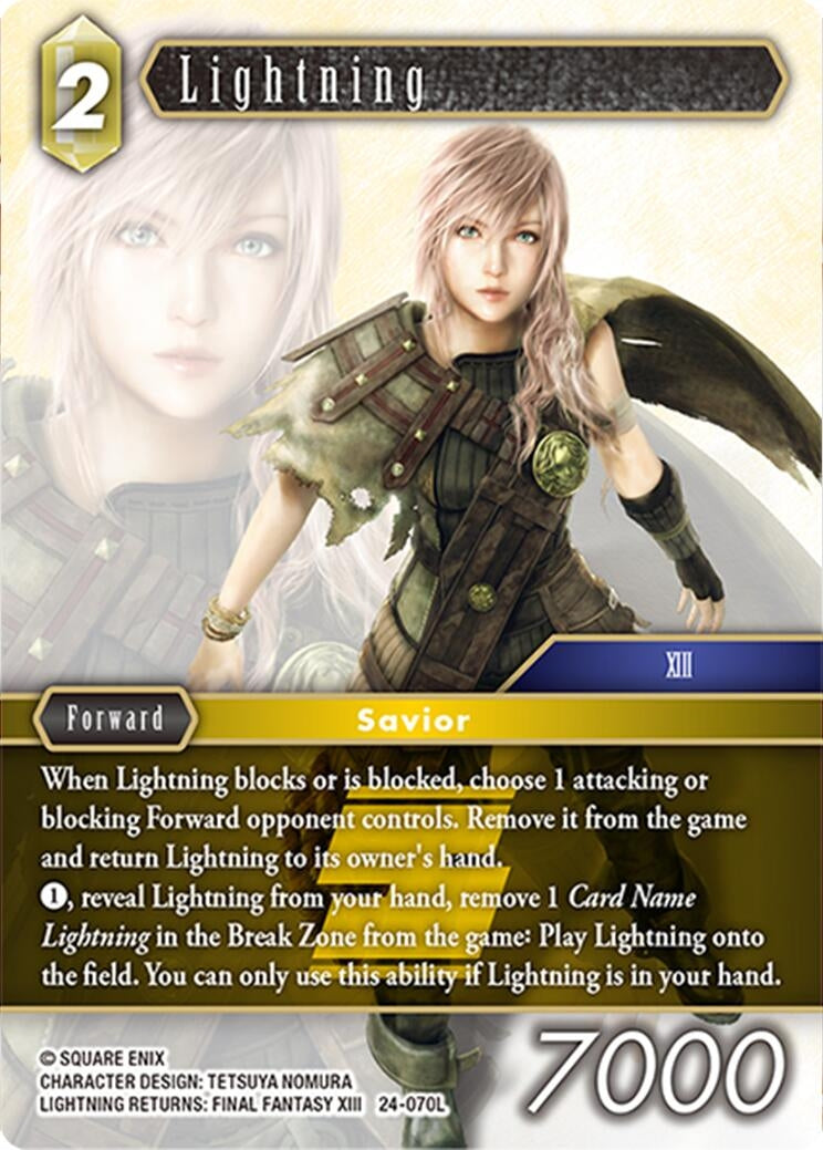 Image for Lightning (Hidden Legends) (24-070L) - Final Fantasy TCG