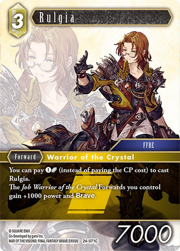 Image for Rulgia (Hidden Legends) (24-071C) - Final Fantasy TCG