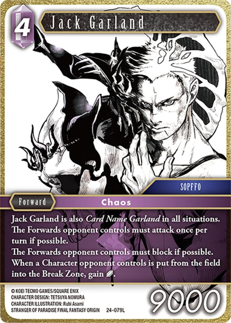 Image for Jack Garland (Hidden Legends) (24-079L) - Final Fantasy TCG