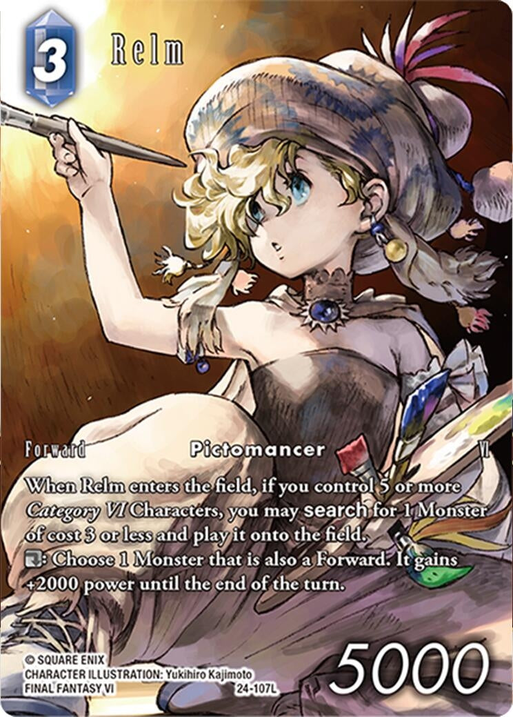 Image for Relm (Full Art) (Hidden Legends) (24-107L) - Final Fantasy TCG