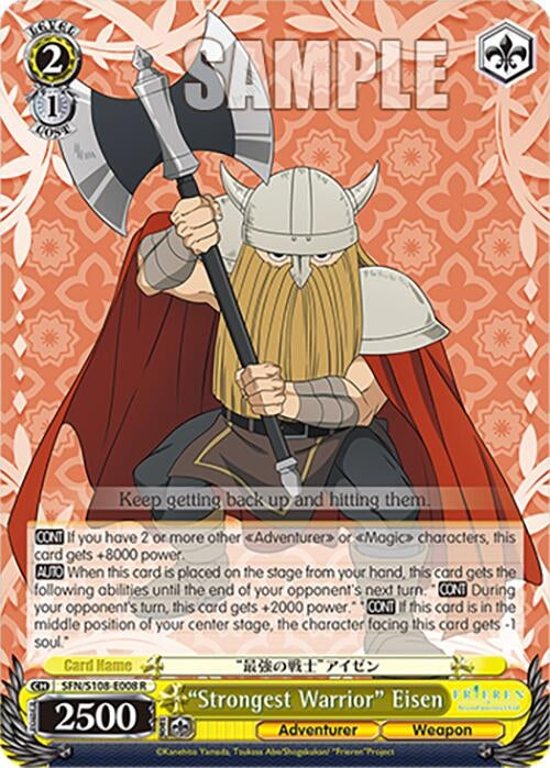 Image for "Strongest Warrior" Eisen (Frieren: Beyond Journey’s End) (SFN/S108-E008 R) - Weiss Schwarz