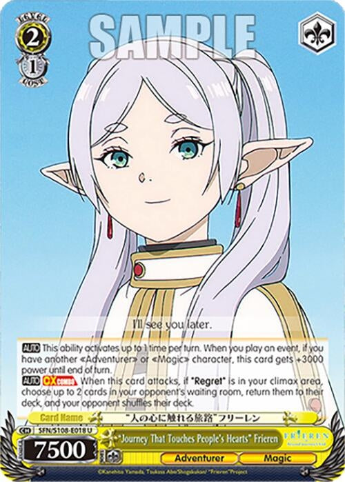 Image for "Journey That Touches People's Hearts" Frieren (Frieren: Beyond Journey’s End) (SFN/S108-E018 U) - Weiss Schwarz