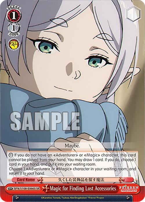 Image for Magic for Finding Lost Accessories (SR) (Frieren: Beyond Journey’s End) (SFN/S108-E066S SR) - Weiss Schwarz