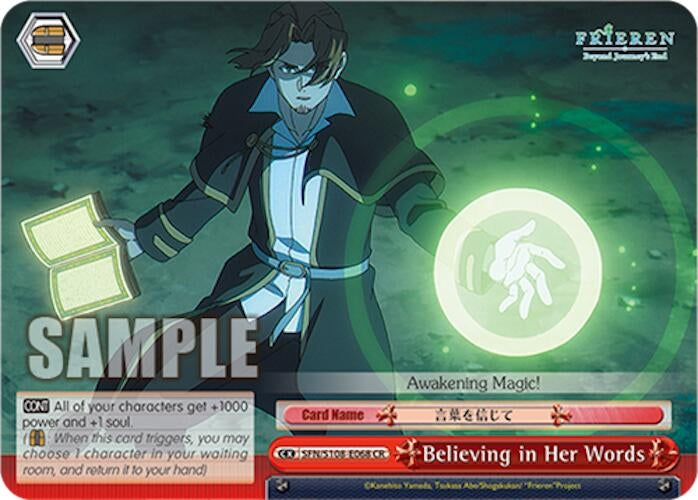 Image for Believing in Her Words (Frieren: Beyond Journey’s End) (SFN/S108-E068 CR) - Weiss Schwarz