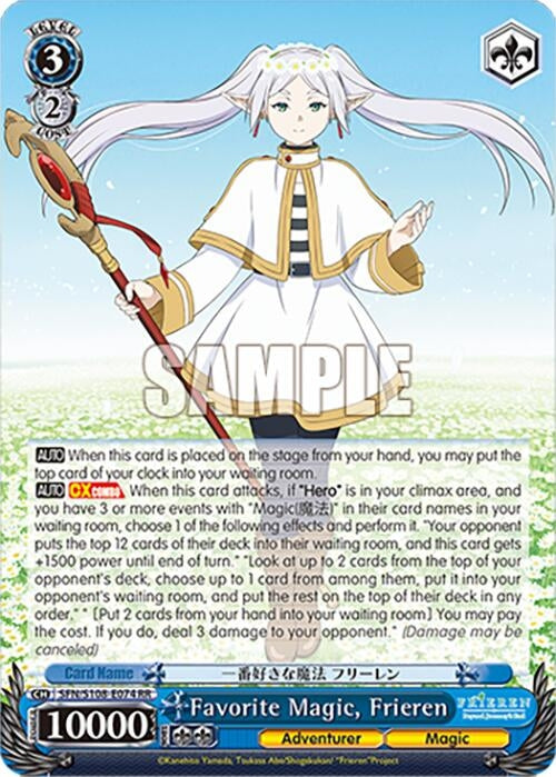 Image for Favorite Magic, Frieren (Frieren: Beyond Journey’s End) (SFN/S108-E074 RR) - Weiss Schwarz
