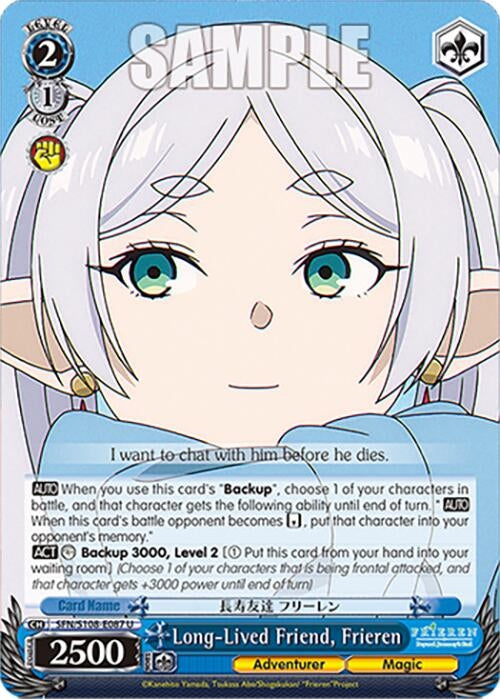 Image for Long-Lived Friend, Frieren (Frieren: Beyond Journey’s End) (SFN/S108-E087 U) - Weiss Schwarz