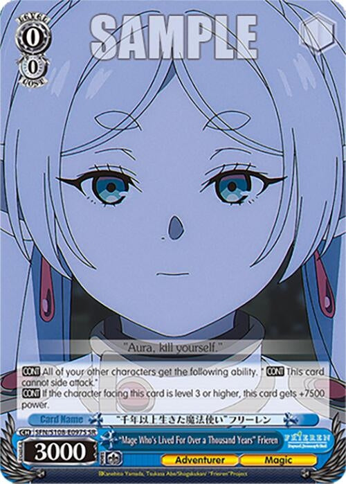 Image for "Mage Who's Lived For Over a Thousand Years" Frieren (SR) (Frieren: Beyond Journey’s End) (SFN/S108-E097S SR) - Weiss Schwarz