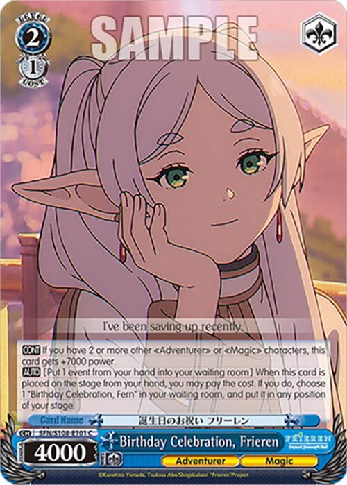 Image for Birthday Celebration, Frieren (Frieren: Beyond Journey’s End) (SFN/S108-E101 C) - Weiss Schwarz
