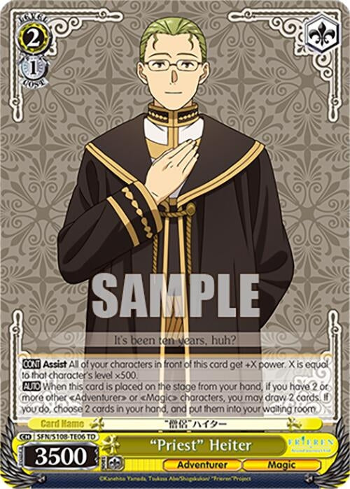 Image for "Priest" Heiter (Frieren: Beyond Journey’s End) (SFN/S108-TE06 TD) - Weiss Schwarz