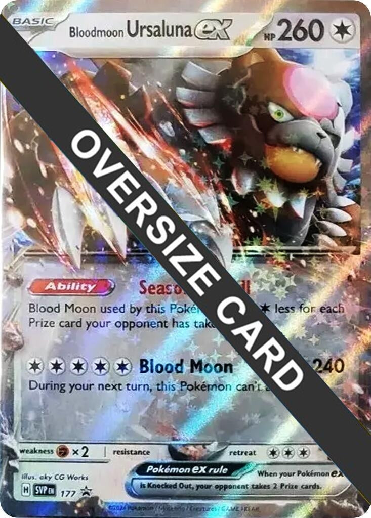 Image for Bloodmoon Ursaluna ex - 177 (Jumbo Cards) (141/167) - Pokemon