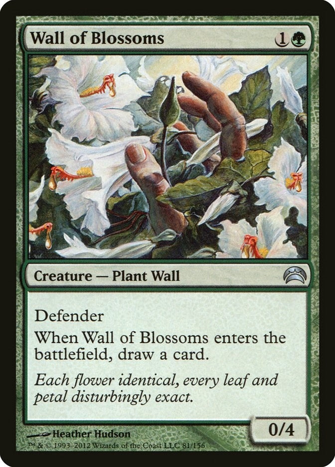 Image for Wall of Blossoms (Planechase 2012) (81) - Magic: The Gathering