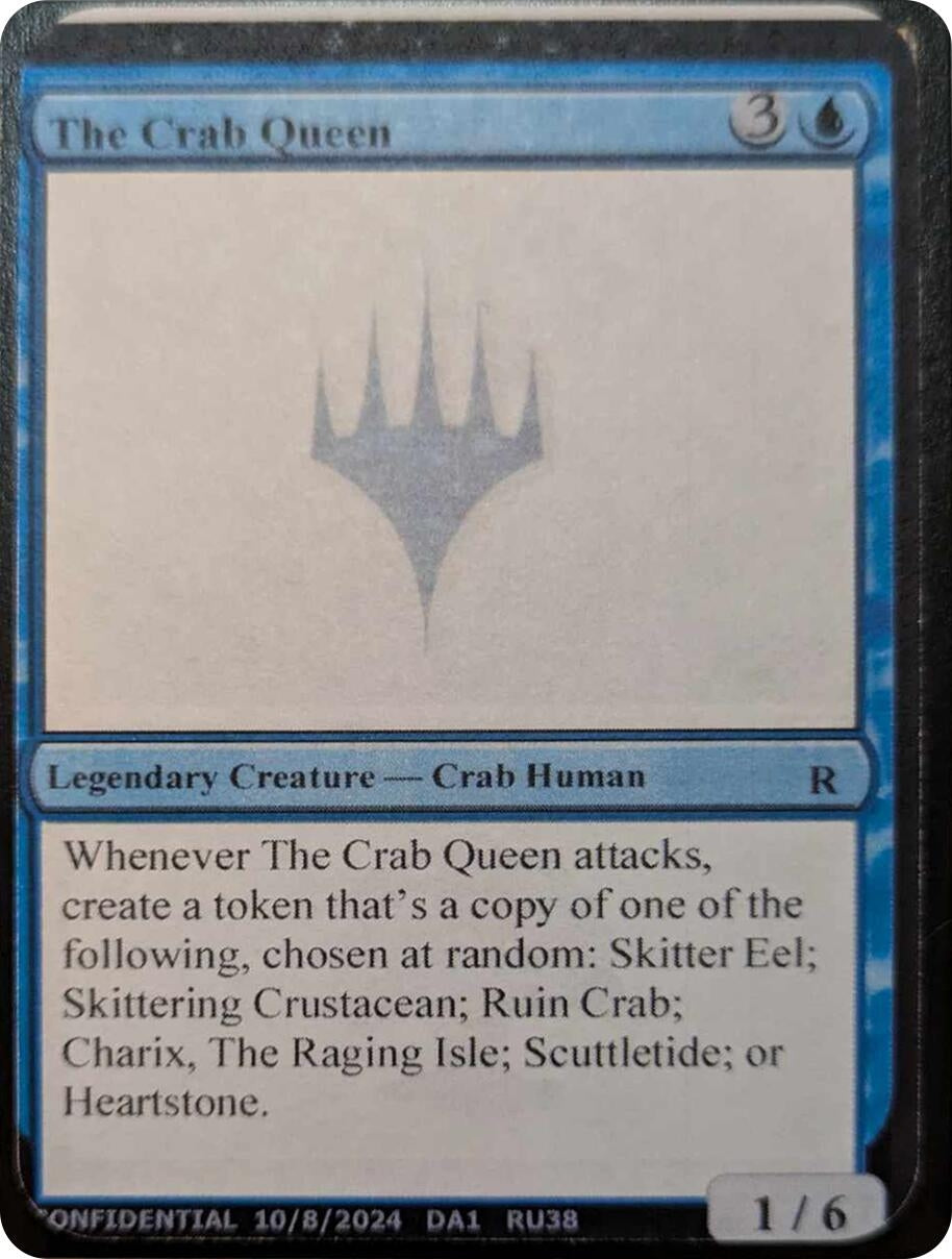 Image for The Crab Queen (Un-Known Event Playtest Cards) - Magic: The Gathering
