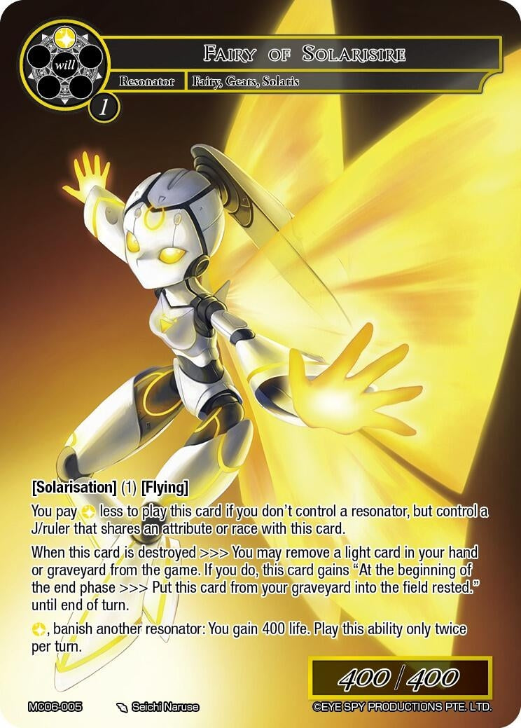 Image for Fairy of Solarisire (Memoria Collection 06) (MC06-005) - Force of Will