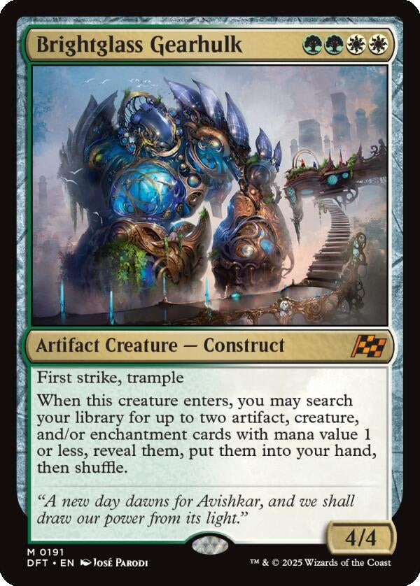 Image for Brightglass Gearhulk (Aetherdrift) (191) - Magic: The Gathering