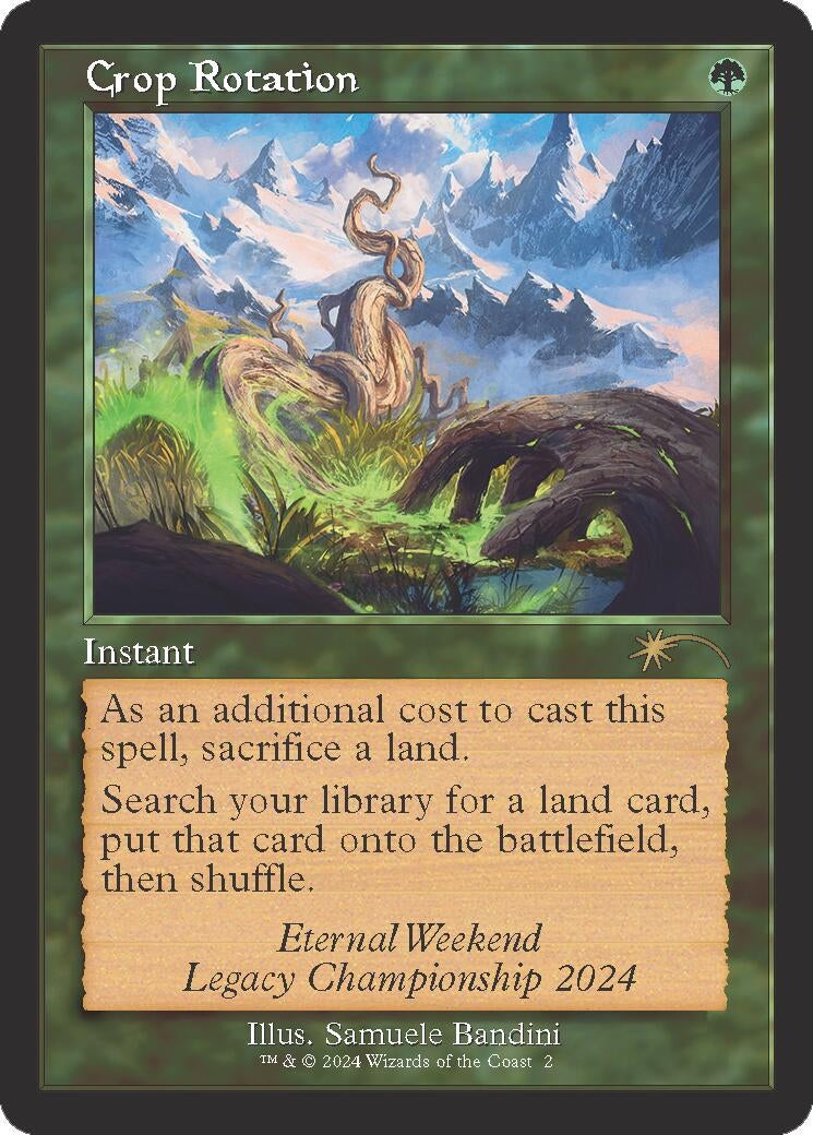 Image for Crop Rotation (Retro Frame) (Eternal Weekend 2024 Promo) (Unique and Miscellaneous Promos) (2) - Magic: The Gathering