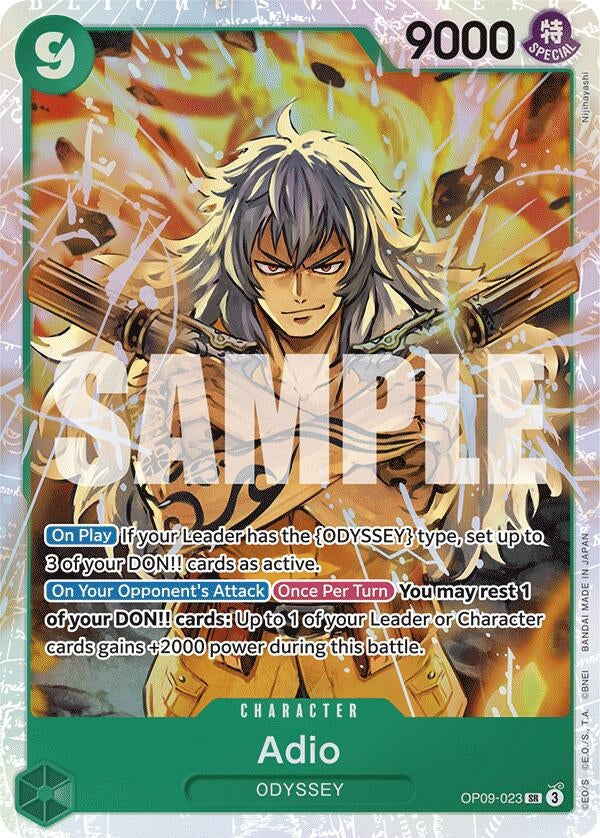 Image for Adio (Emperors in the New World) (OP09-023) - One Piece Card Game