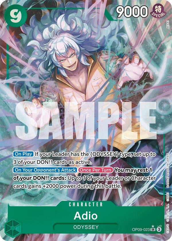 Image for Adio (Parallel) (Emperors in the New World) (OP09-023) - One Piece Card Game
