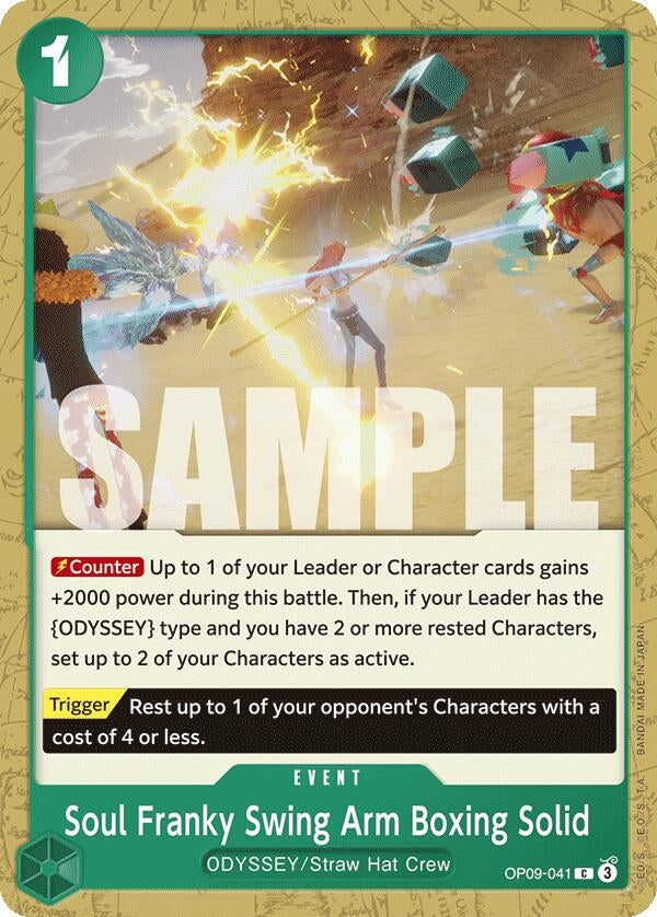 Image for Soul Franky Swing Arm Boxing Solid (Emperors in the New World) (OP09-041) - One Piece Card Game