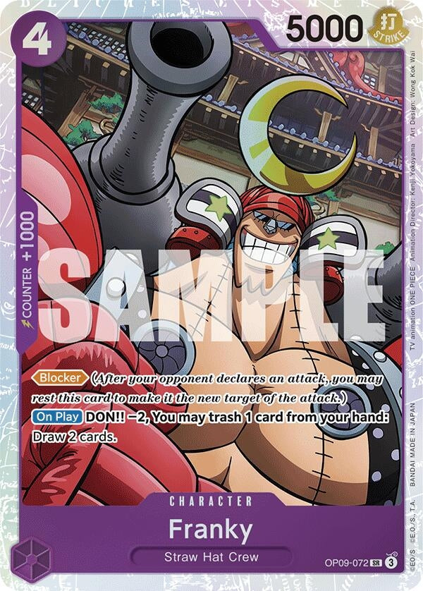 Image for Franky (Emperors in the New World) (OP09-072) - One Piece Card Game