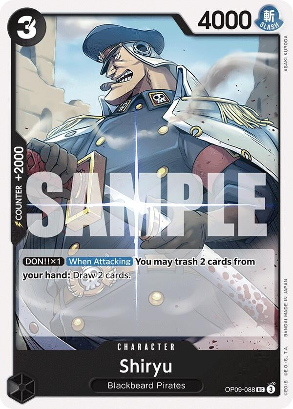 Image for Shiryu (Emperors in the New World) (OP09-088) - One Piece Card Game