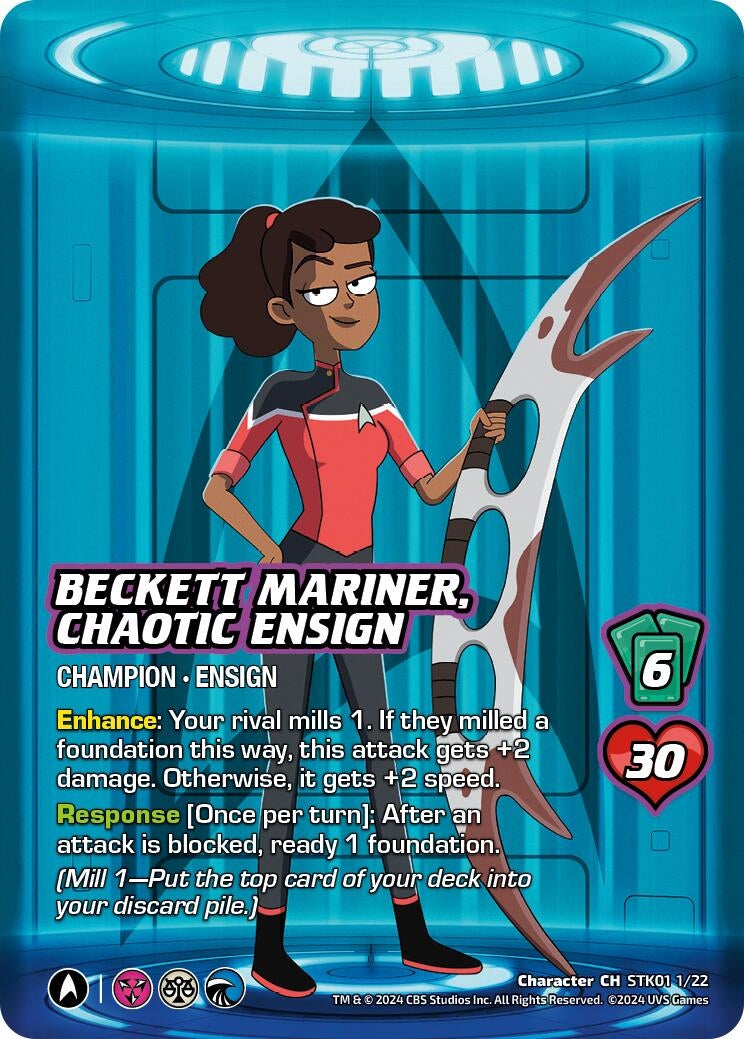 Image for Beckett Mariner, Chaotic Ensign (Challenger Series: Star Trek: Lower Decks) (STK01 1/22) - UniVersus