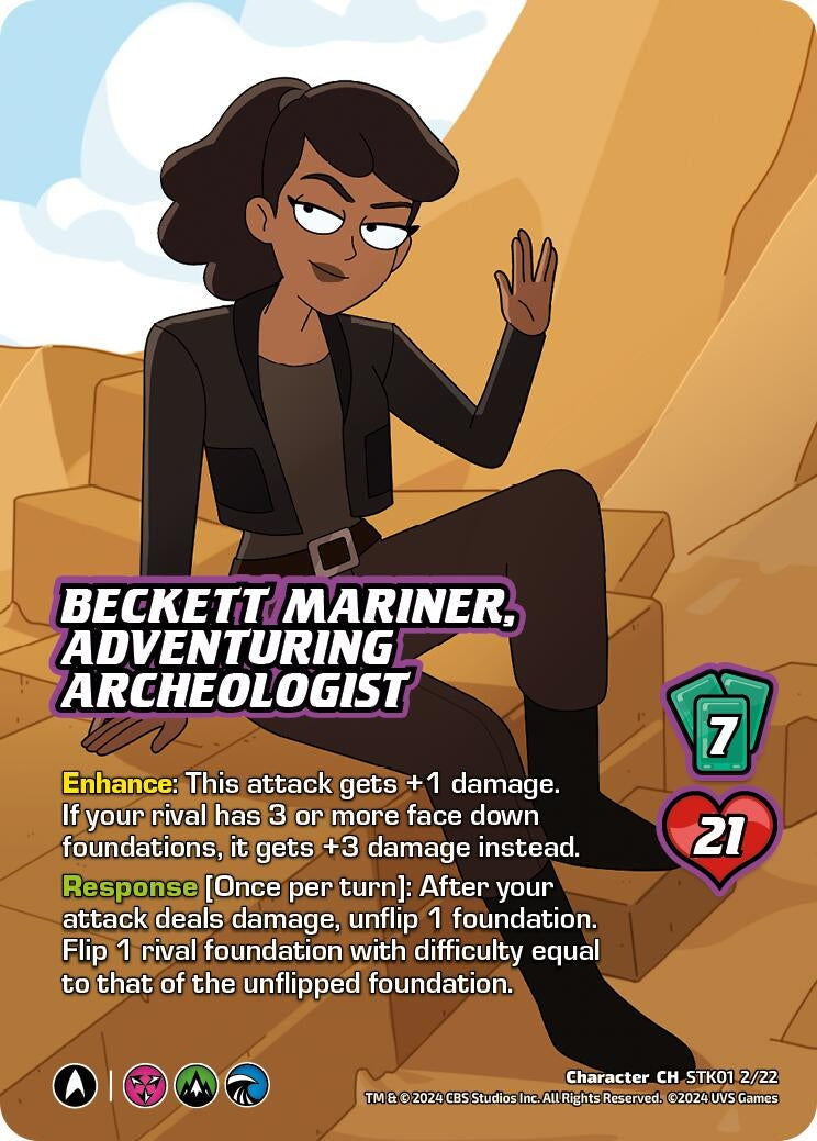 Image for Beckett Mariner, Adventuring Archeologist (Challenger Series: Star Trek: Lower Decks) (STK01 2/22) - UniVersus