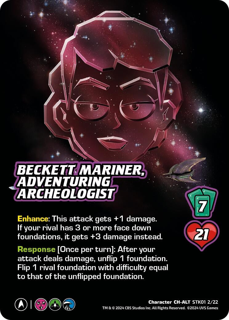 Image for Beckett Mariner, Adventuring Archeologist (Alternate Art) (Challenger Series: Star Trek: Lower Decks) (STK01 2/22) - UniVersus