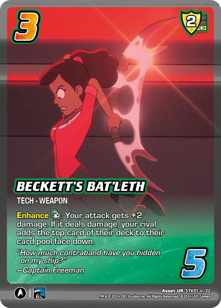 Image for Beckett's Bat'leth (Challenger Series: Star Trek: Lower Decks) (STK01 4/22) - UniVersus
