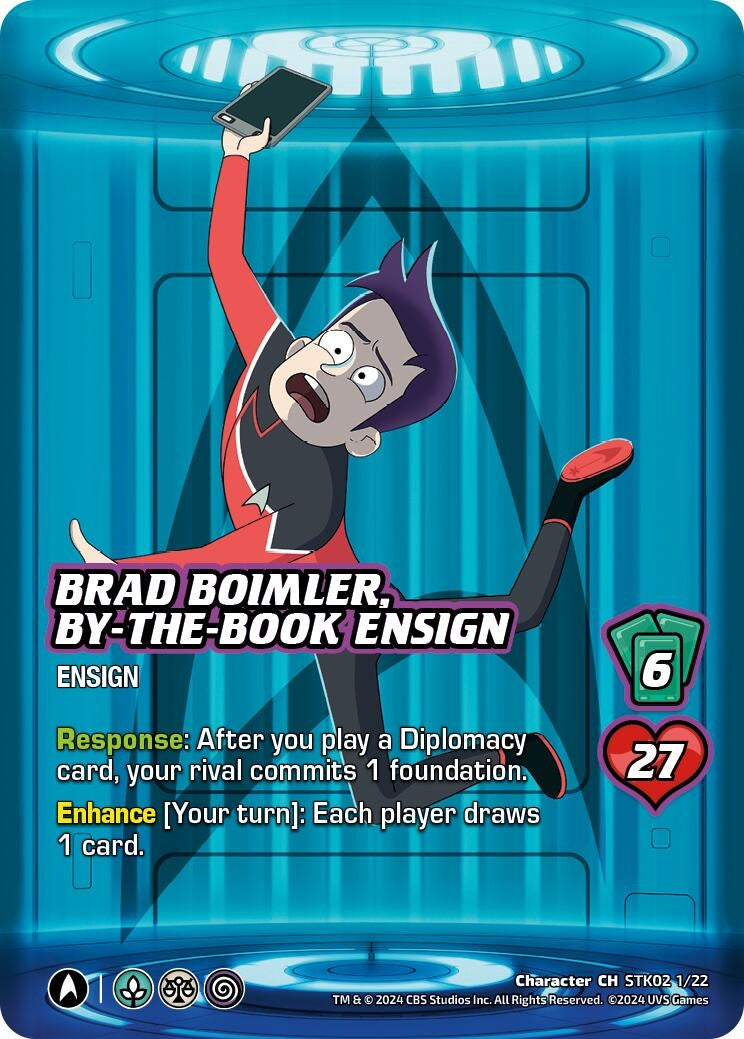 Image for Brad Boimler, By-the-Book Ensign (Challenger Series: Star Trek: Lower Decks) (STK02 1/22) - UniVersus
