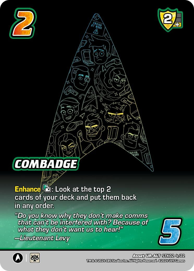 Image for Combadge (Alternate Art) (Challenger Series: Star Trek: Lower Decks) (STK02 4/22) - UniVersus