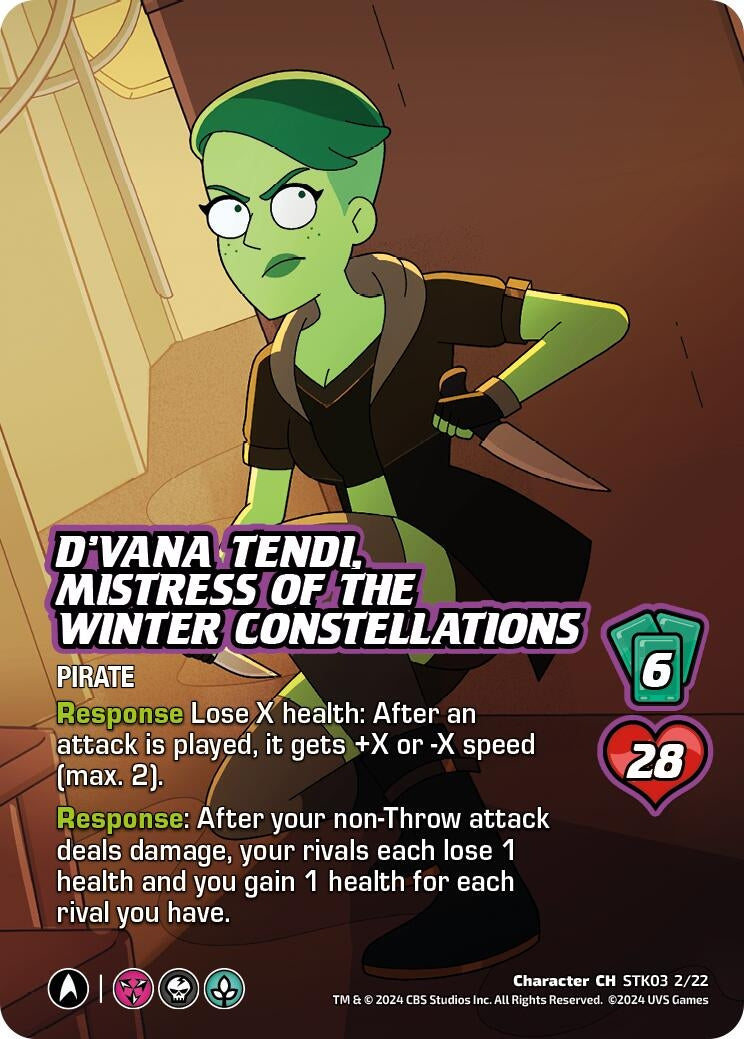 Image for D'Vana Tendi, Mistress of the Winter Constellations (Challenger Series: Star Trek: Lower Decks) (STK03 2/22) - UniVersus