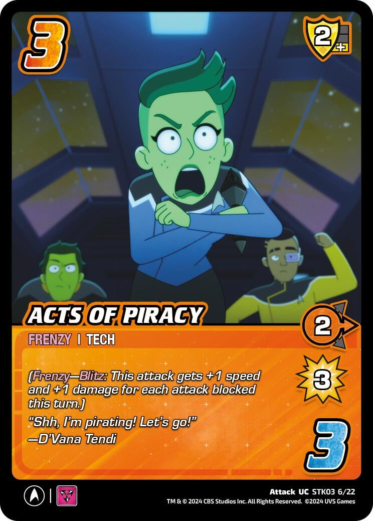 Image for Acts of Piracy (Challenger Series: Star Trek: Lower Decks) (STK03 6/22) - UniVersus