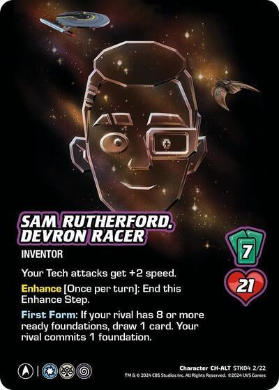 Image for Sam Rutherford, Devron Racer (Alternate Art) (Challenger Series: Star Trek: Lower Decks) (STK04 2/22) - UniVersus