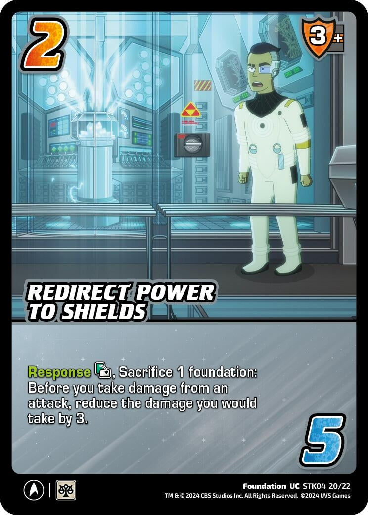 Image for Redirect Power to Shields (Challenger Series: Star Trek: Lower Decks) (STK04 20/22) - UniVersus
