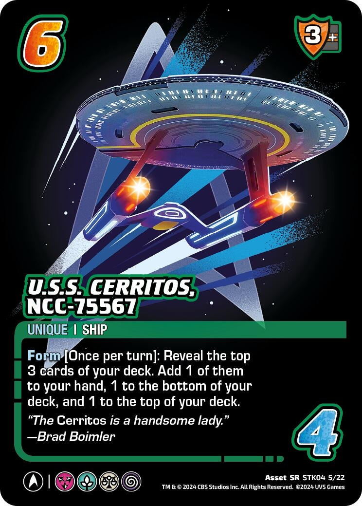 Image for U.S.S. Cerritos, NCC-75567 (STK04 5/22) (Challenger Series: Star Trek: Lower Decks) (STK04 5/22) - UniVersus
