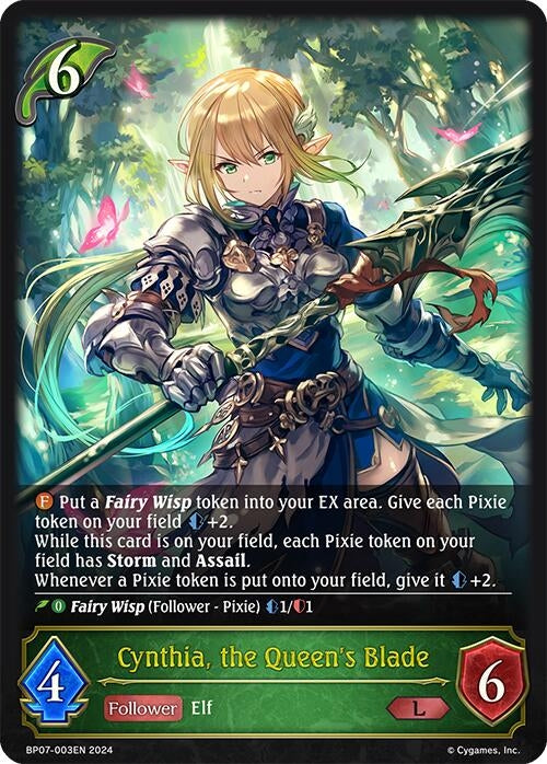 Image for Cynthia, the Queen's Blade (BP07: Verdant Steel) (BP07-003EN) - Shadowverse: Evolve